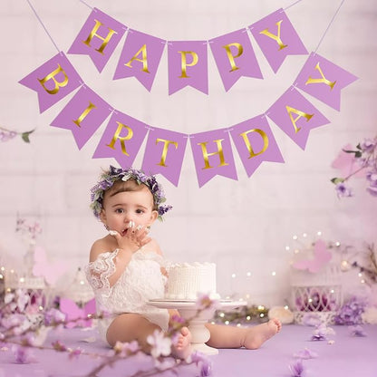 Happy Birthday Banner Birthday Party Banner NO DIY Happy Birthday Sign | - Image 5