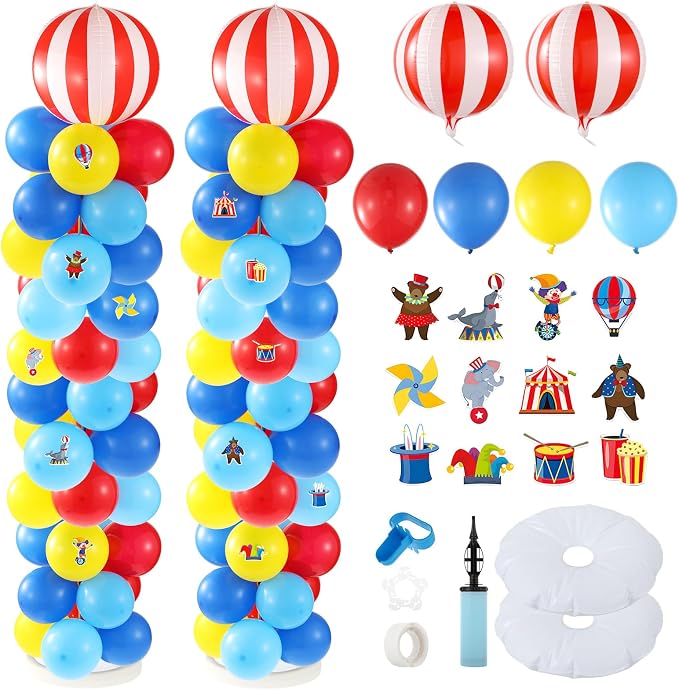 Carnival Balloon Column Stand Kit Carnival Theme Party Decorations by Hlimior