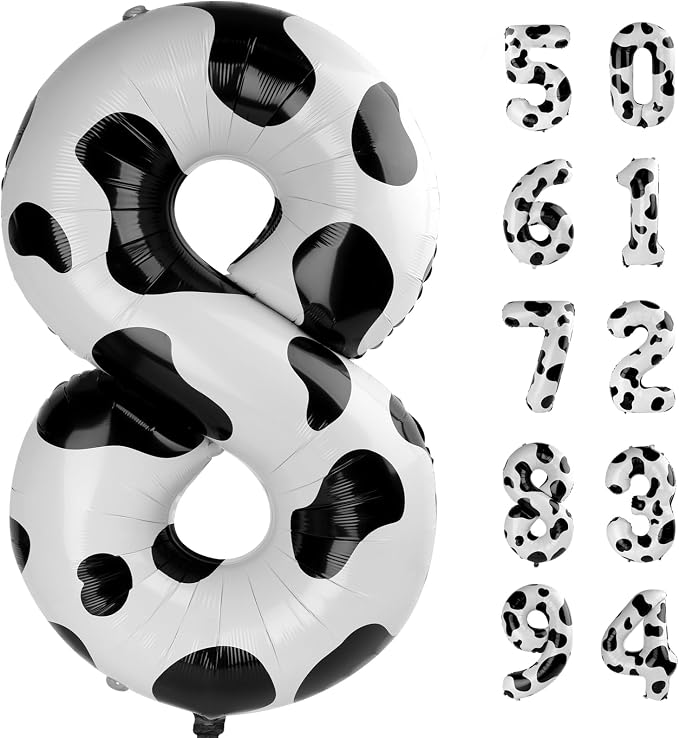 Cow Print 8 Balloon by IWERP