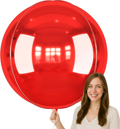 50 Inch Giant Red Round Foil Balloons by vibzox