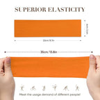 9 Pack Headbands for Women Non Slip - Elastic Cotton Fabric - Sweat Absorption - Soft Cloth Hair Bands for Women's Hair, Stretchy Sports Headbands for Workout Yoga Gym - D