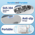 Ultrasonic Jewelry Cleaner, 48KHz Ultrasonic Cleaner Machine with Digital Timer, Dual Cleaning Modes, 304 Stainless Steel Tank for Jewelry, Eyeglasses, Rings, Retainers, Dentures
