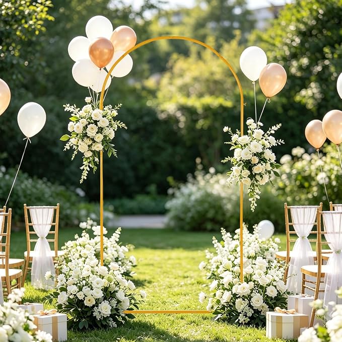 Vincidern 7.2ft Balloon Arch Backdrop Stand, Wedding Arch - Image 2