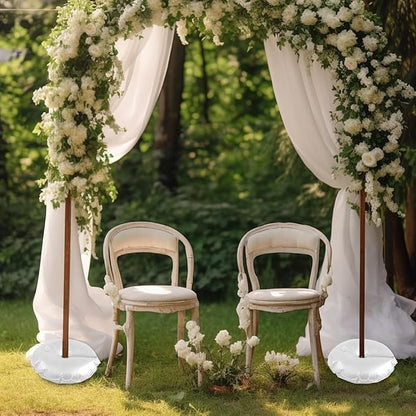 White Balloon Arch Weights, Heavy Duty Water-Filled Base Weights - Image 3