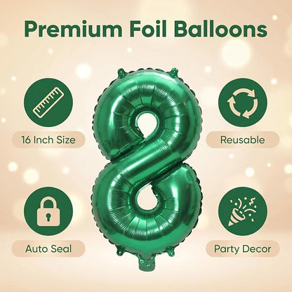 16 Inch Foil Mylar Number Balloons 0-9 - Image 5