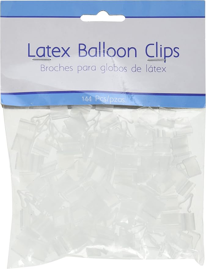 Premium Clear Plastic Latex Balloon Clips by AmscanPartySupplies