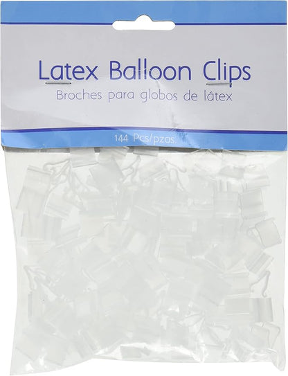 Premium Clear Plastic Latex Balloon Clips by AmscanPartySupplies