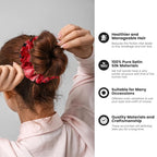 cute design scrunchies for all hair type elastic hair band great for ponytails XL srcunchies set these soft hair ties is great for every occasion (stars)
