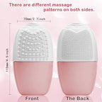 XHJRI Ice Face Roller Massager,Ice Cube Roller for Face, Eyes and Neck Naturally Conditioning and Skin Care,De-Puff Eye Bags,Reduce Migraine Pain,Reusable Massage Silicone Ice Mold (New Pink White)