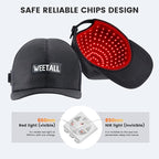 Red Light Therapy for Hair Growth: Cordless Red Light Heating Cap with 2000mAh Rechargeable Battery, Portable Care Tool for Home Use for Men & Women