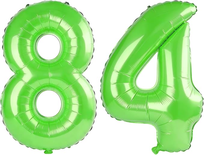 40 Inch Number 84 Balloons for 84th Birthday Party Decorations, 0-100 Fruit by FOBELEC