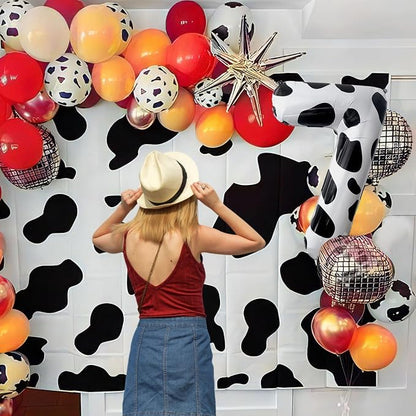 Cow Print Number Balloons, Large Foil Number 0 Balloon 40 Inch Cow Balloon - Image 6