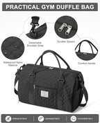 Gym Bag Womens,Travel Duffel Carry on Bag Sport Tote Bag Weekend Overnight Bag