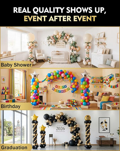 Pro Series Balloon Column Stand Kit Set of 2, 7ft Height Adjustable Balloon - Image 4