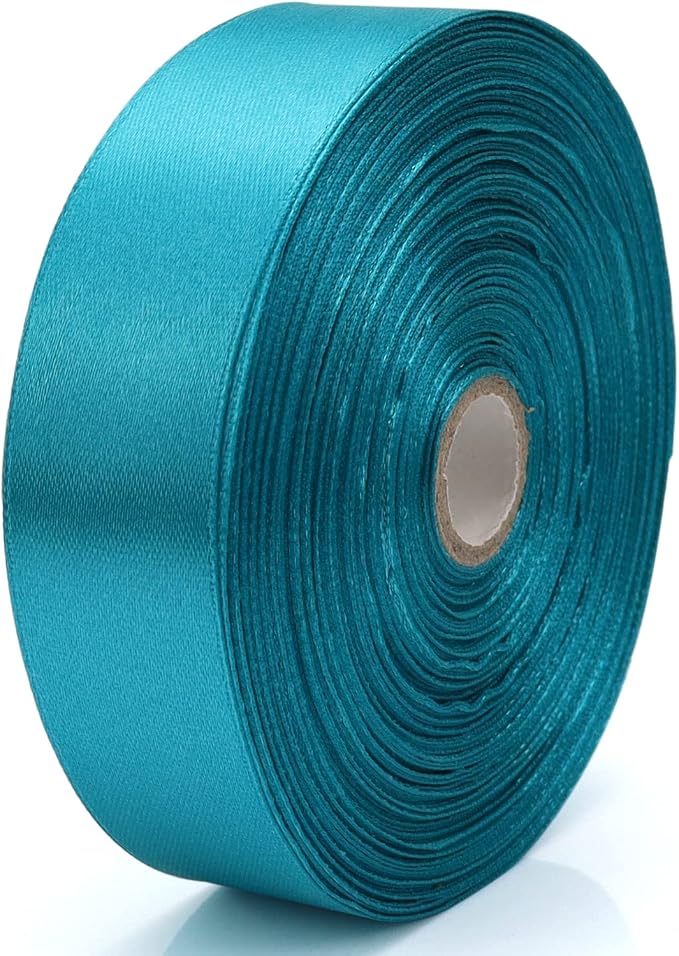Nsilu 1 inch, Peacock Blue Ribbon - Image 3