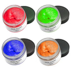 Temporary Hair Color Chalk, Hair Wax Color For Gifts, Birthday,Party, Cosplay DIY, Halloween, Christmas (4, Red Orange Blue Green)