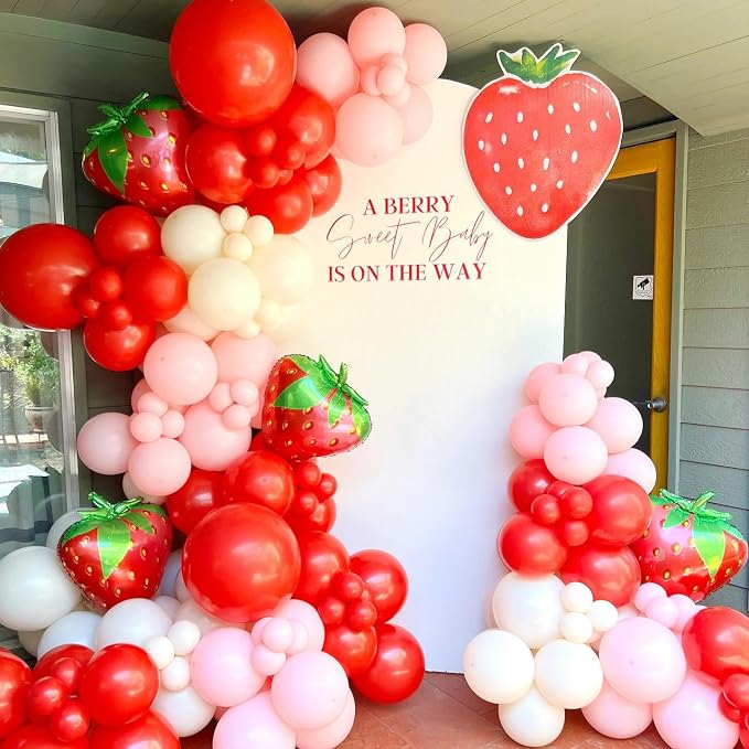 Strawberry Balloons Garland Arch Kit 153pcs - Image 5