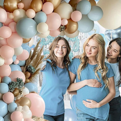 Gender Reveal Balloons Arch Kit Pink/Blue/Gold/Beige, Party Decor. | Dusty - Image 5