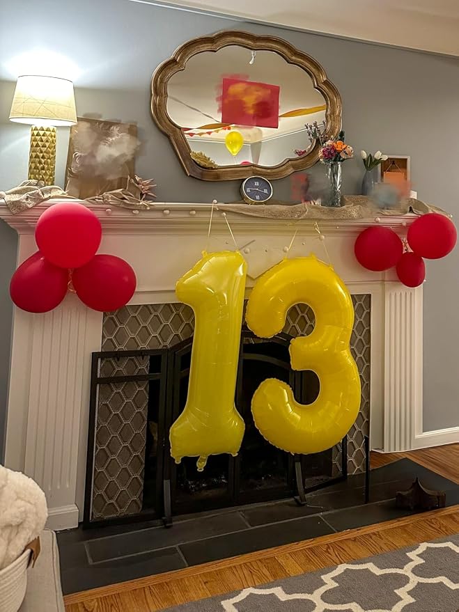 Number Balloons Yellow 3 Balloon 40 inch - Image 3