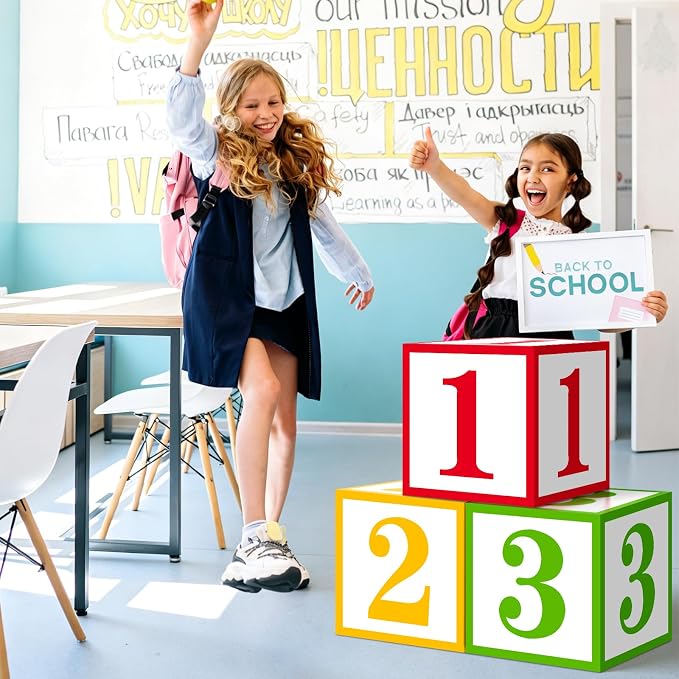 Back to School Balloon Boxes Decoration - Image 4