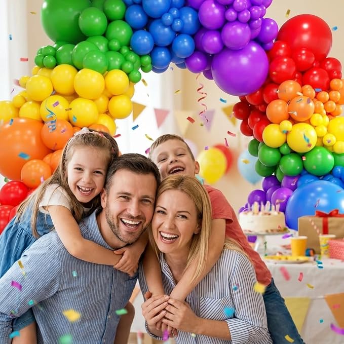 Rainbow Balloon Arch Kit, Different Sizes Party Balloon Garland Kit - Image 3