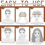 Fandamei Wig Cap, 6PCS Wig Caps for Women Kids Brown, Mesh Wig Cap Net, Closed End Hair Nets, Nylon Hair Net for Wigs for Halloween Rave Party Cosplay