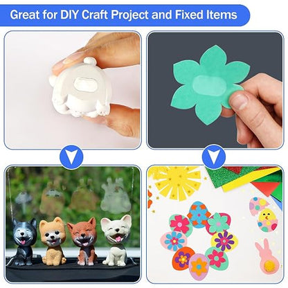 JANYUN 560 Pcs Adhesive Sticky Dots, Mounting Putty Clear Sticky Tack Tape | - Image 4