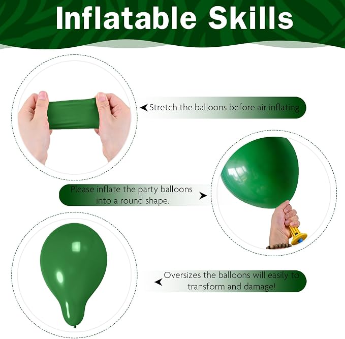 Green and Gold Balloons 12 Inch Emerald Forest Hunter Dark Sage Green Gold Sand - Image 7