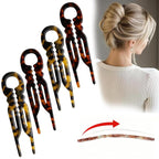 Prestige French Hair Pins - Serrated Anti-Slip Design, Curved Angle for Better Head Fit, New Elegant Hair Accessories for Women, Suitable for All Hair Types（4pcs）