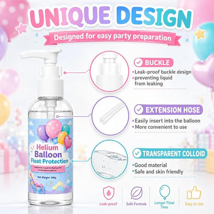 200ml High Float for Balloons, Helium Fluid Extends Float Time | Effective - Image 3