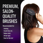 ERGO Mini Ionic Polishing Paddle Brush - Small Detangling Hair Brush for Wet & Dry Use - Professional Hair Care Styling Tool (ER500)