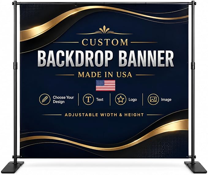 custom backdrop banner stand by BCB custom banner by BABY+CUDDLE+BOX