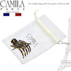 Camila Paris CP3472 French Hair Clip for Women, Hand-Made Hair Side Clips, 3 inch Girls Hair Claw Clips Jaw Fashion Durable Styling Hair Accessories for Women, Strong Hold No Slip Grip, Made in France