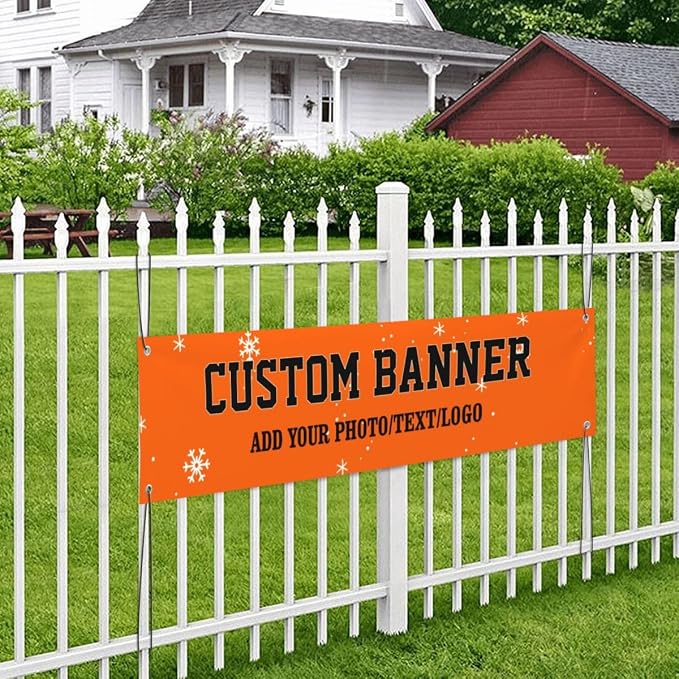 Personalized Banner 1'x4'-Customized Polyester Banner - Image 4