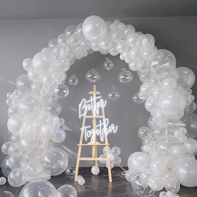 412pcs Clear Balloon Garland Arch Kit 18 12 10 5 Inch Different Sizes Matte - Image 4
