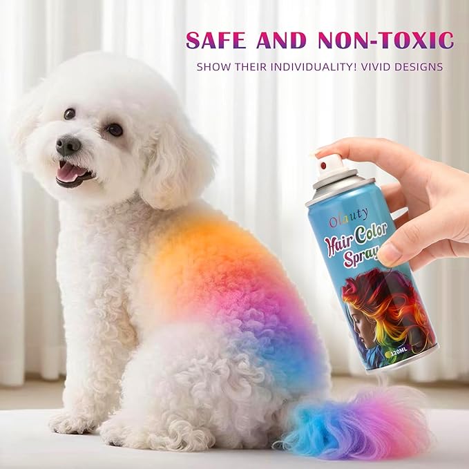 Green Hair Spray, Temporary Hair Color Spray for Women, Men, Kids, One-Time Use Washable Hair Dye, Natural Hair Color Wax for Christmas, Hallowen, Cosplay, Festival Party Costume Makeup, DIY (Green)