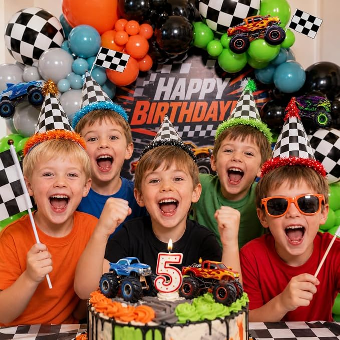 171Pcs Monster Truck Balloons Garland Arch Kit - Image 8