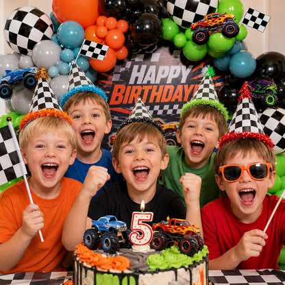 171Pcs Monster Truck Balloons Garland Arch Kit - Image 8