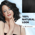 Ivnil Black Hair Dye Shampoo 3 in 1 Semi Permanent Hair Color Shampoo for Women & Men for Gray Hair Coverage, Natural Herbal Ingredients shampoo para pintar el cabello