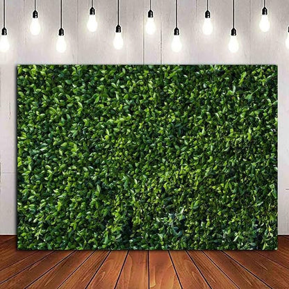 Nature Spring 3D Green Leaves Theme Photo Background Wedding Birthday Party - Image 3