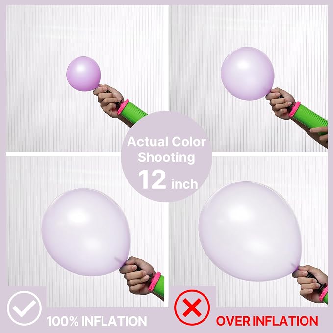 PartyWoo 50pcs Pearl Light Purple Balloons, - Image 3