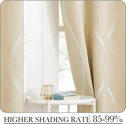 NICETOWN Bedroom Blackout Curtains Panels - Image 5