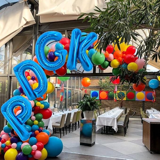 TONIFUL 40 Inch Large Blue Letter K Foil Balloons Alphabet Balloons | Giant - Image 6
