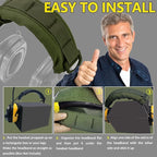 PROHEAR HC01 Headset Cover Tactical Advanced Earmuffs Modular Cover Fit for 3M WorkTunes Peltor Howard Leight Impact Walkers Razor - Green