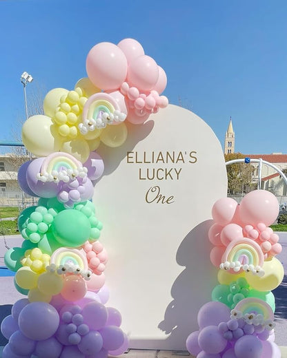 Pastel Balloon Garland Arch Kit - Image 6