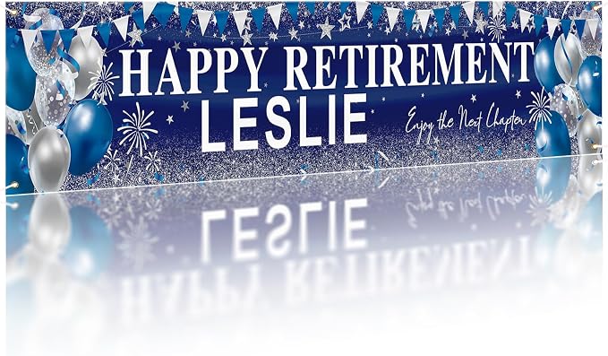 Happy Retirement Banner, Personalized Retire Banner - Image 7