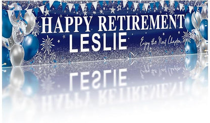 Happy Retirement Banner, Personalized Retire Banner - Image 7