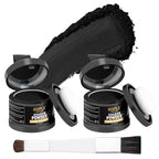 Root Cover Up Powder Hairline Powder for Women Root Touch Up Hair Color for Bald Spots, Eyebrows, Beard Line, Light-Blonde Hair Fibers for Thinning Hair Shadow Cover Up 2 Pack (Black)
