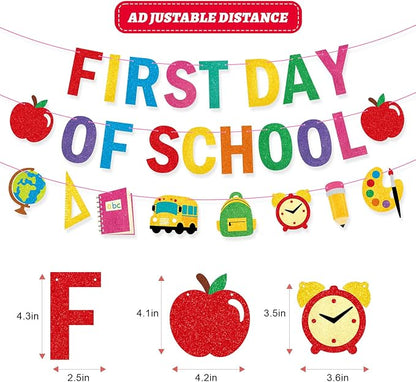 First Day Of School Banner Decor, Back To School Garland Decor, First Day Of - Image 2