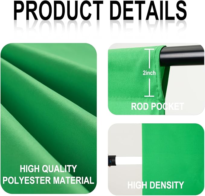 GFCC Greenscreen Backdrop Chromakey Streaming Photography, 10x20FT | - Image 3